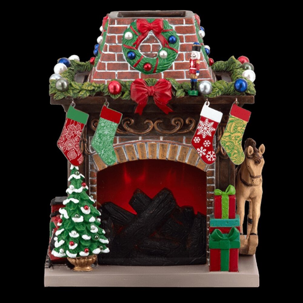 Scentsy 2020 HOLIDAY HEARTH Limited Edition Wax Warmer 2020 Christmas Fireplace
